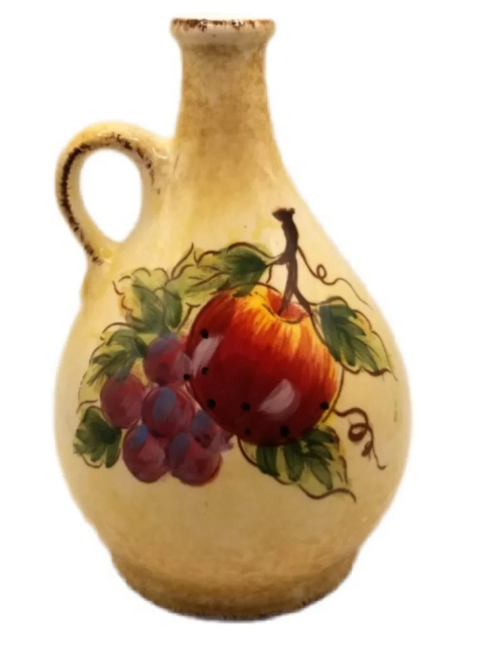 Fruition Hand Painted Fruit Themed Pitcher Vase